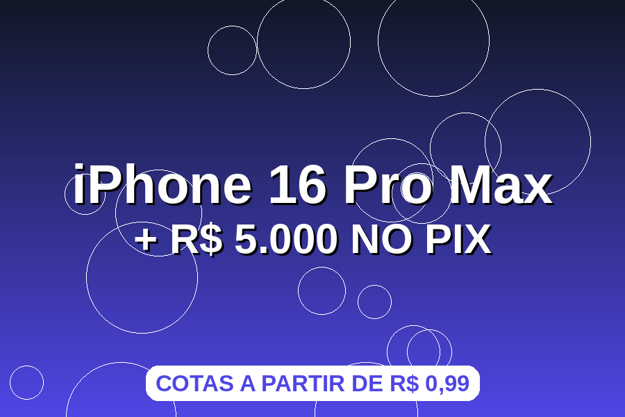 iPhone 16 Pro Max 256GB + R$ 5.000 no PIX